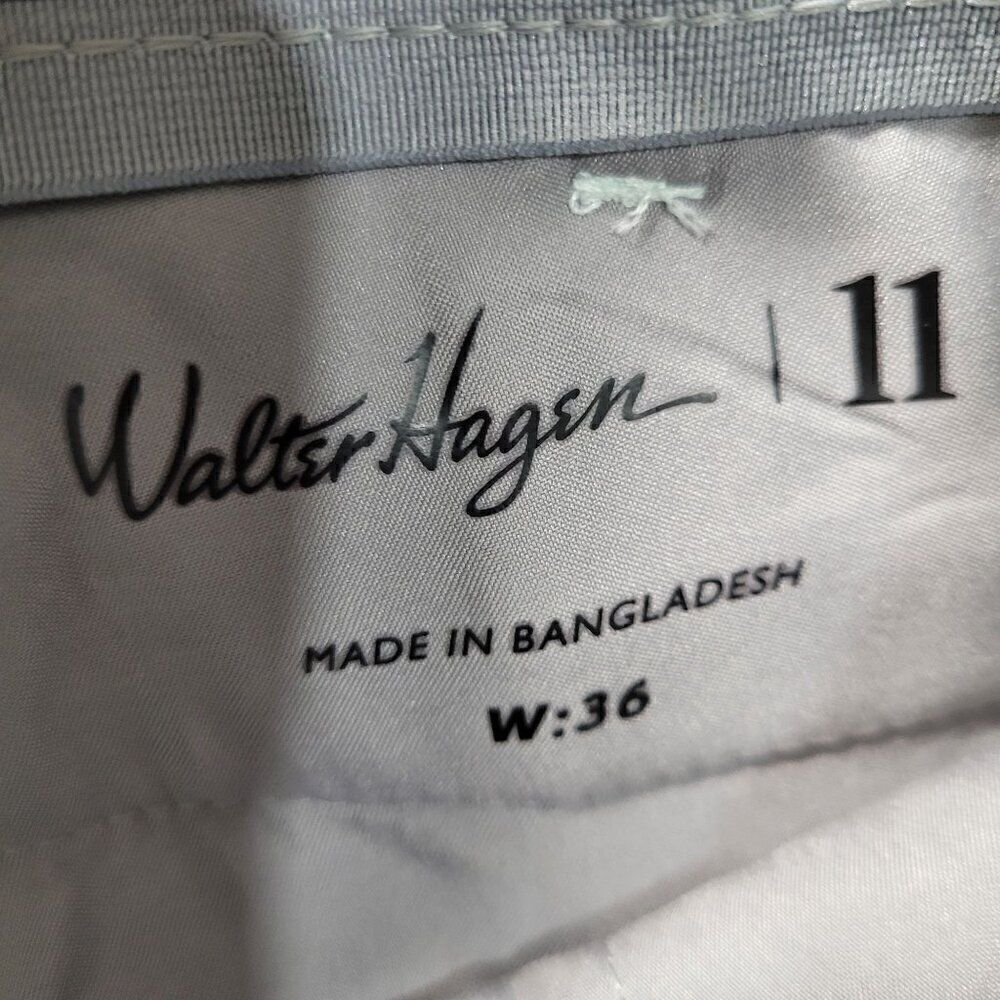 Walter‎ Hagen Shorts Men Size 36 Seersucker Golf Gripper Stretch Waistband Green - Picture 9 of 11